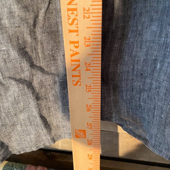 J. Jill Love Linen 100% Linen Gray Button Down Shirt Size L - Picture 9 of 14